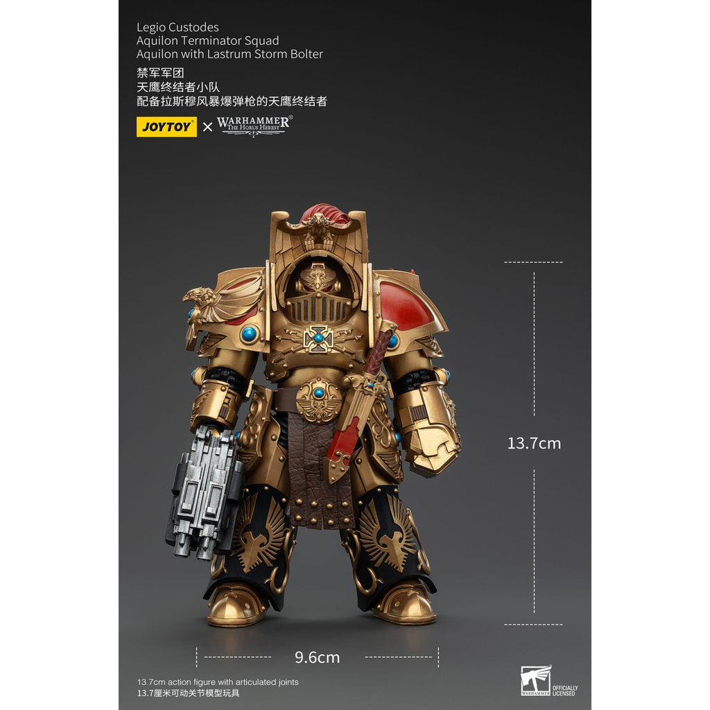Product image Warhammer The Horus Heresy Action Figure 1/18 Legio Custodes Aquilon Terminator Squad Aquilon with Lastrum Storm Bolter 14