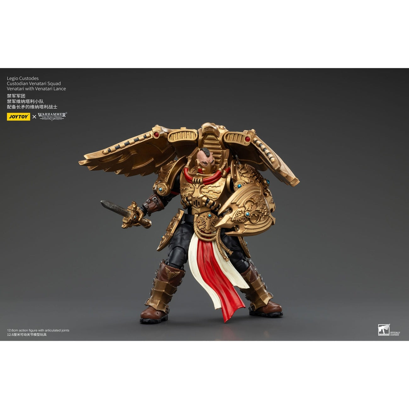 Product image Warhammer The Horus Heresy Action Figure 1/18 Legio Custodes Custodian Venatari Squad Venatari with Venatari Lance 13 cm