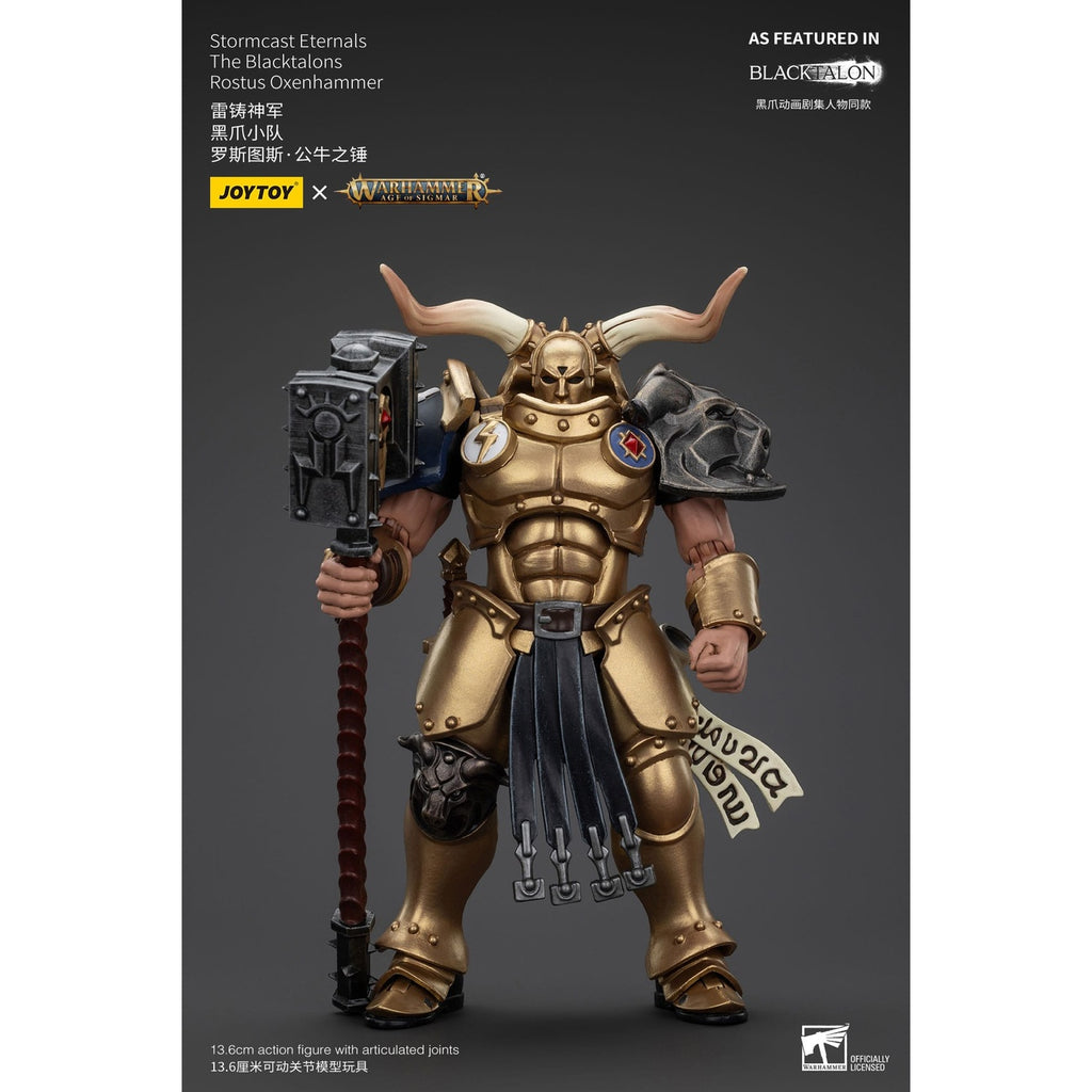 Product image Warhammer Age of Sigmar Action Figure Stormcast Eternals The Blacktalons Rostus Oxen Hammer 20 cm