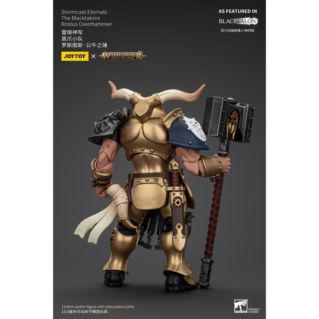 Product image Warhammer Age of Sigmar Action Figure Stormcast Eternals The Blacktalons Rostus Oxen Hammer 20 cm