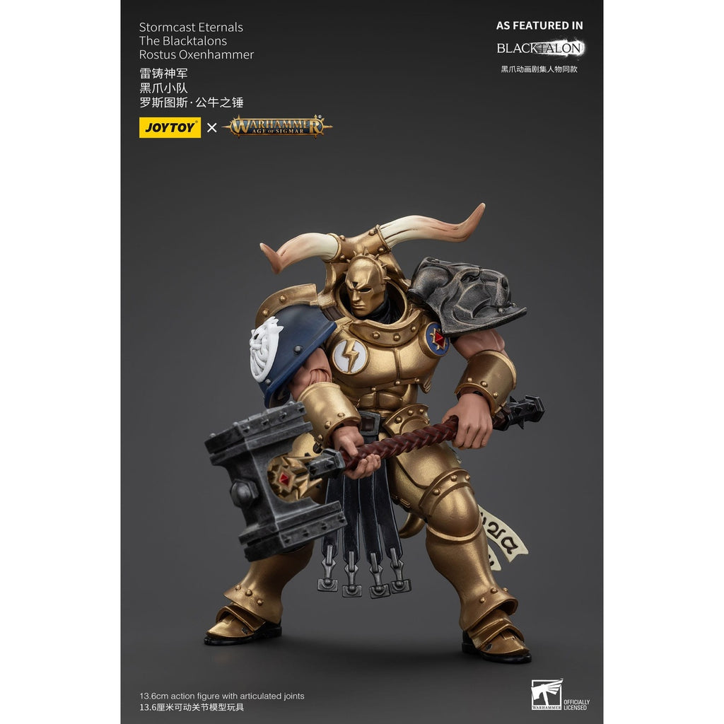 Product image Warhammer Age of Sigmar Action Figure Stormcast Eternals The Blacktalons Rostus Oxen Hammer 20 cm