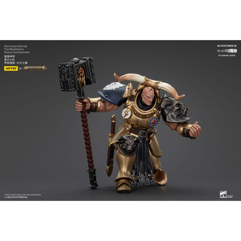 Product image Warhammer Age of Sigmar Action Figure Stormcast Eternals The Blacktalons Rostus Oxen Hammer 20 cm