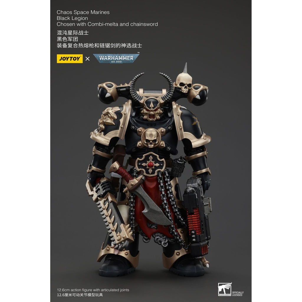 Product image Warhammer 40k Action Figure Chaos Space Marines Black Legion Chosen with Combi-melta and Chainsword 20 cm