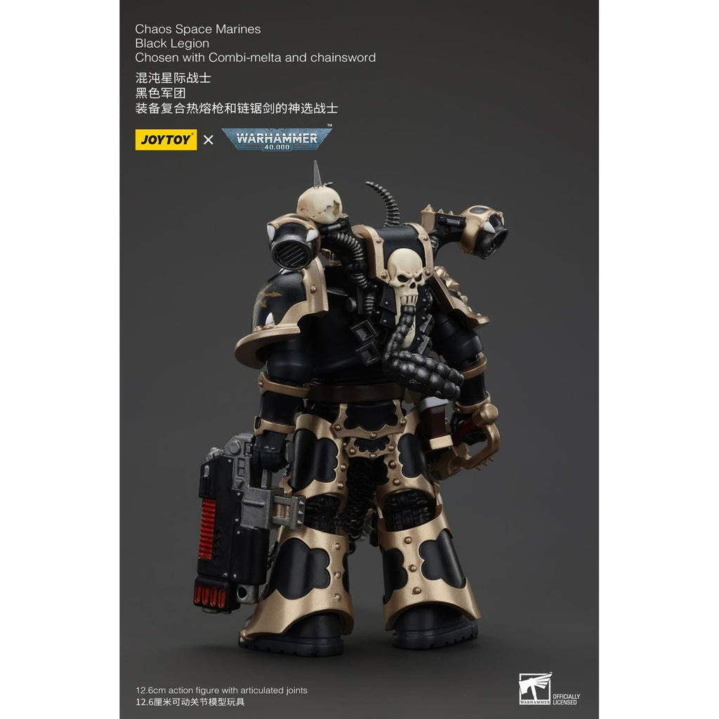 Product image Warhammer 40k Action Figure Chaos Space Marines Black Legion Chosen with Combi-melta and Chainsword 20 cm