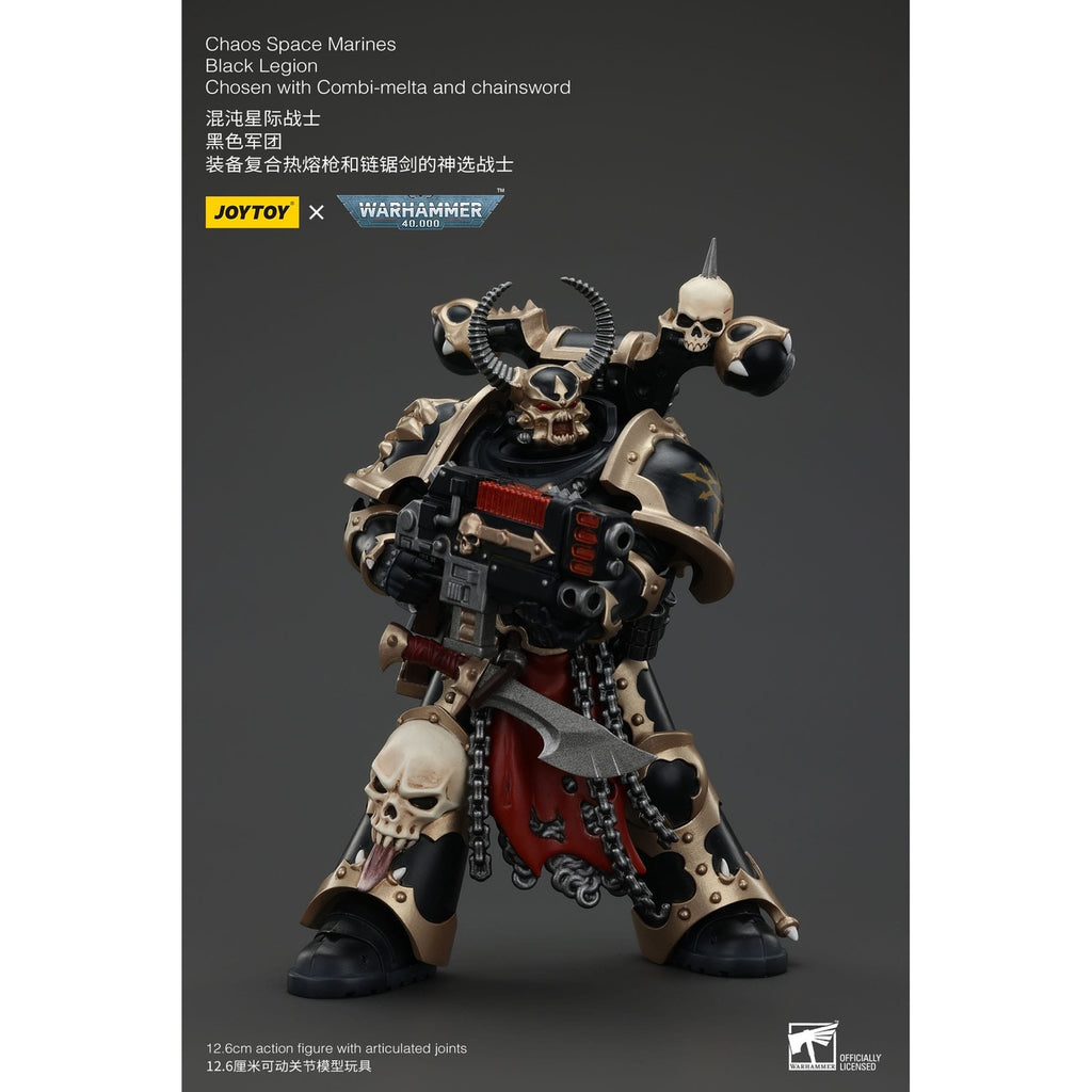Product image Warhammer 40k Action Figure Chaos Space Marines Black Legion Chosen with Combi-melta and Chainsword 20 cm