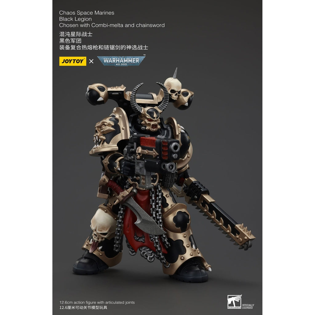 Product image Warhammer 40k Action Figure Chaos Space Marines Black Legion Chosen with Combi-melta and Chainsword 20 cm