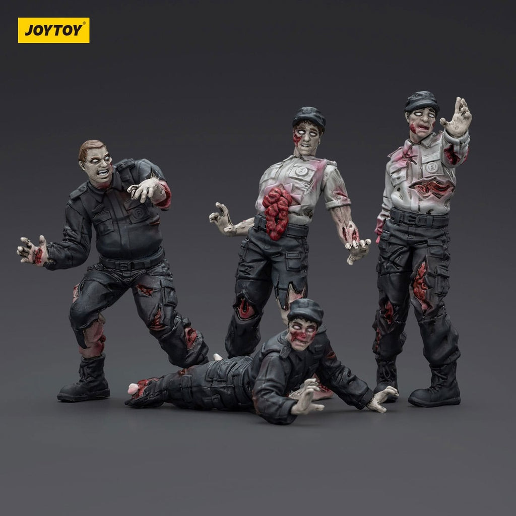 Product image Zombie Dark Source Action Figures 4-Pack Security Guards 8 cm