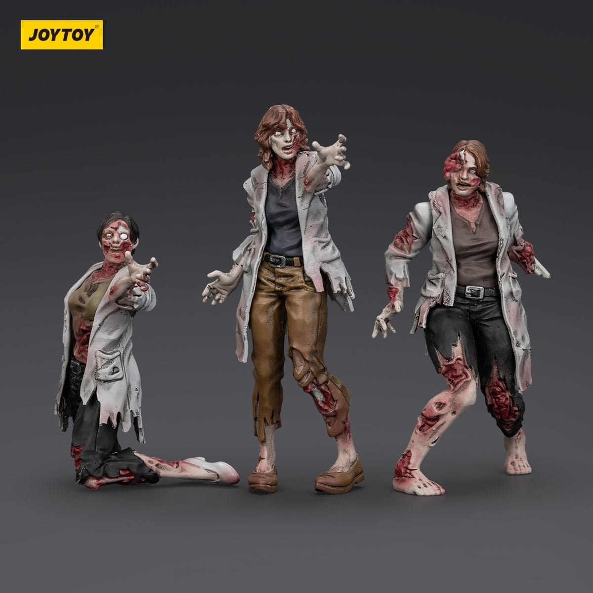 Product image Zombie Dark Source Action Figures 3-Pack Scientists (Female) 8 cm