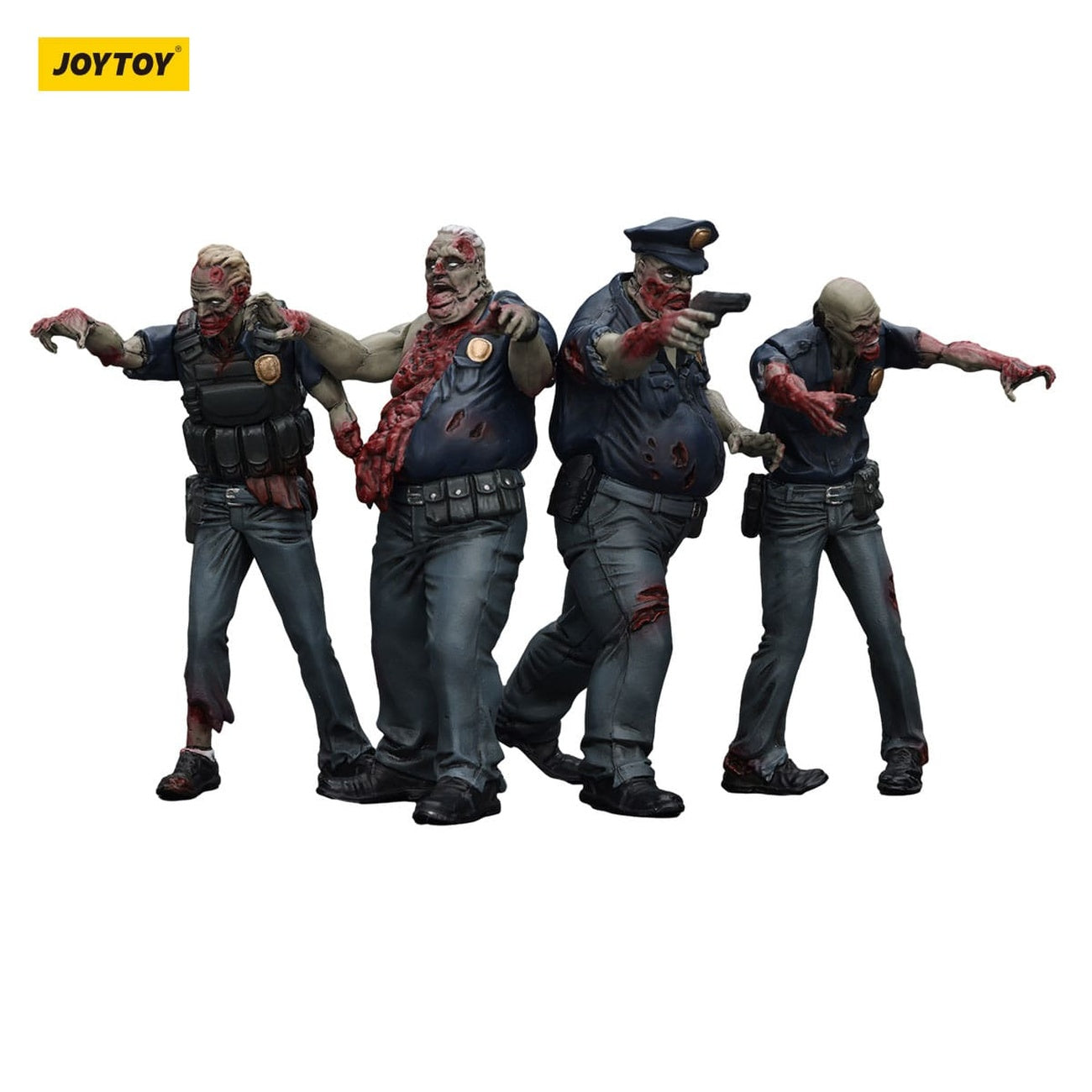 Product image Zombie Dark Source Action Figures 4-Pack Police (Male) 8 cm