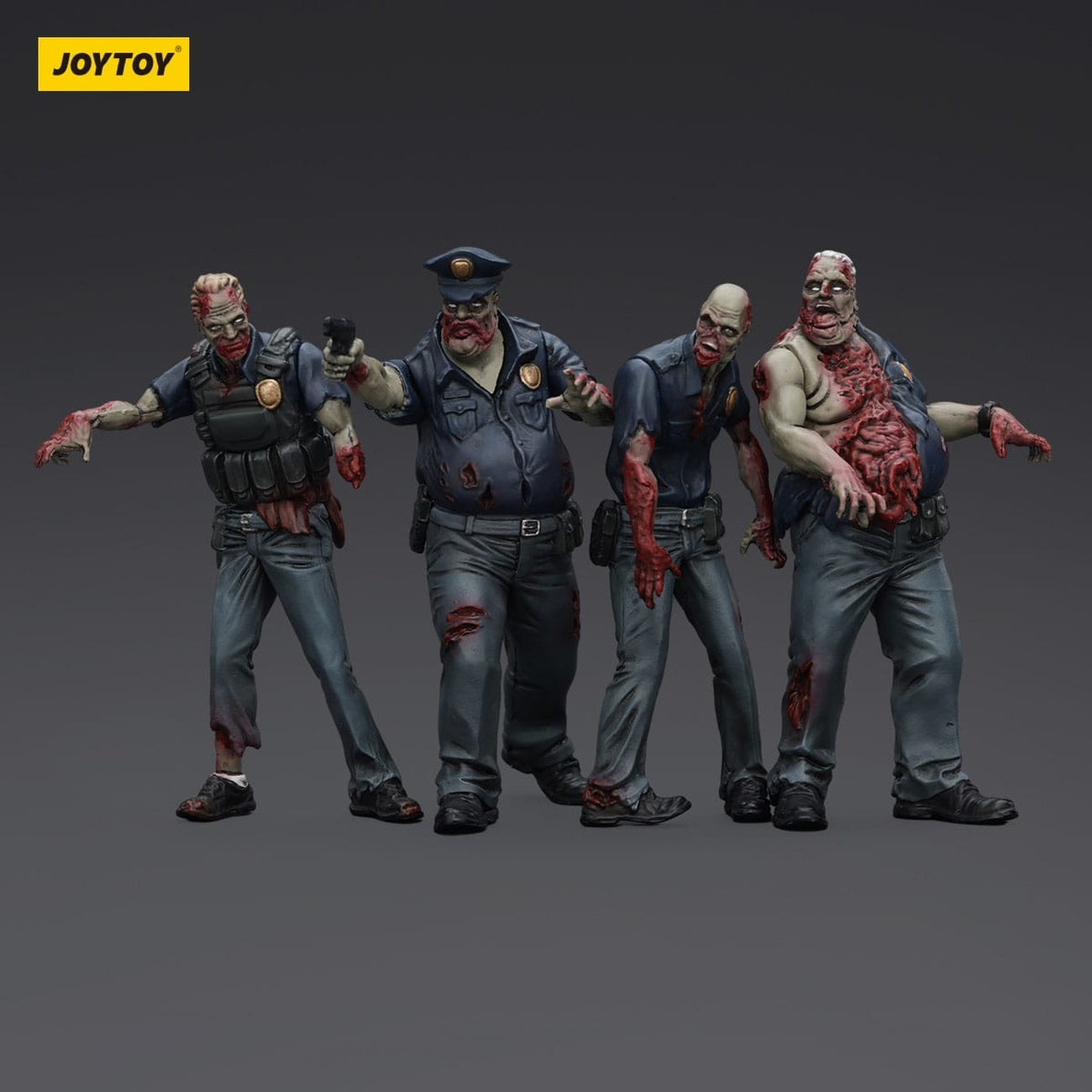 Product image Zombie Dark Source Action Figures 4-Pack Police (Male) 8 cm