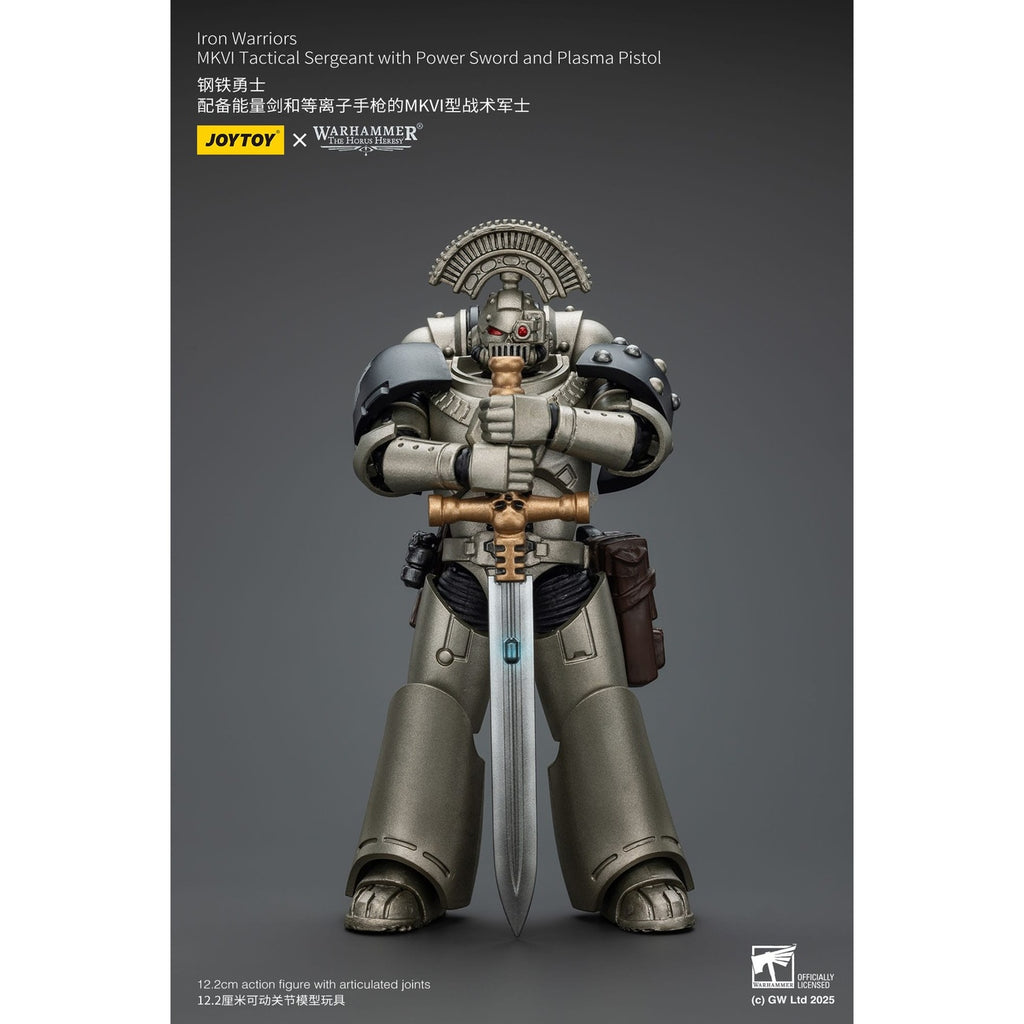 Product image Warhammer The Horus Heresy Action Figure 1/18 Iron Warriors MKVI Tactical Sergeant with Power Sword and Plasma Pistol 12 cm