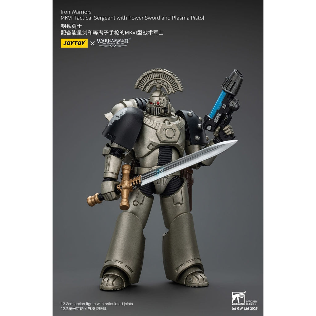 Product image Warhammer The Horus Heresy Action Figure 1/18 Iron Warriors MKVI Tactical Sergeant with Power Sword and Plasma Pistol 12 cm
