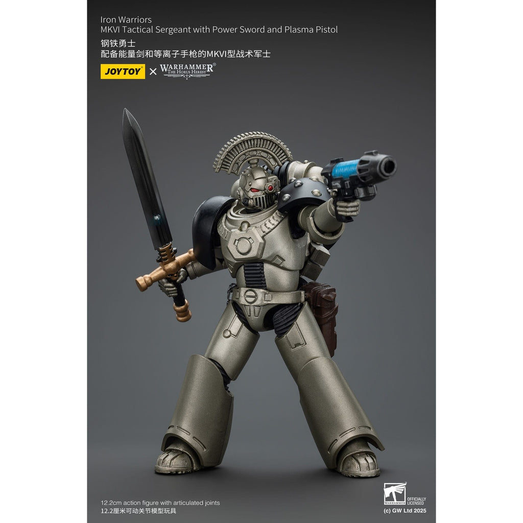 Product image Warhammer The Horus Heresy Action Figure 1/18 Iron Warriors MKVI Tactical Sergeant with Power Sword and Plasma Pistol 12 cm