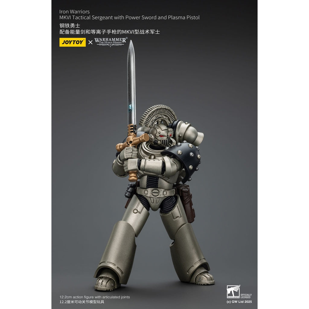 Product image Warhammer The Horus Heresy Action Figure 1/18 Iron Warriors MKVI Tactical Sergeant with Power Sword and Plasma Pistol 12 cm