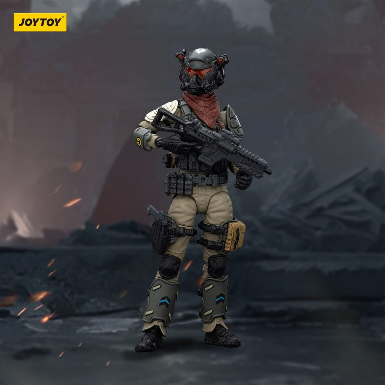 Product image APOC Series Dark Source Action Figure Stellar Scar Assault Team Gravelgold 11 cm