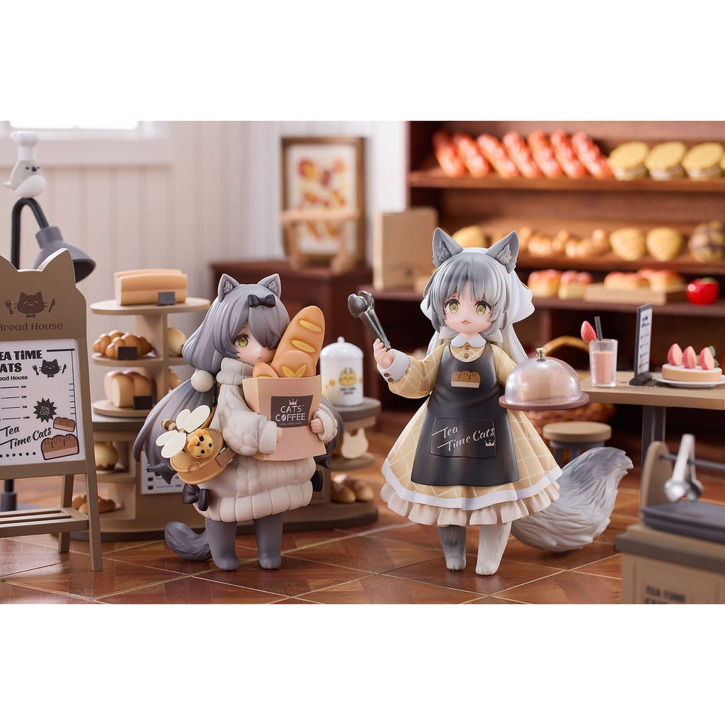Product image Decorated Life Collection PVC Statue Tea Time Cats - Cat Town Bakery Staff & Customer Set 12 cm