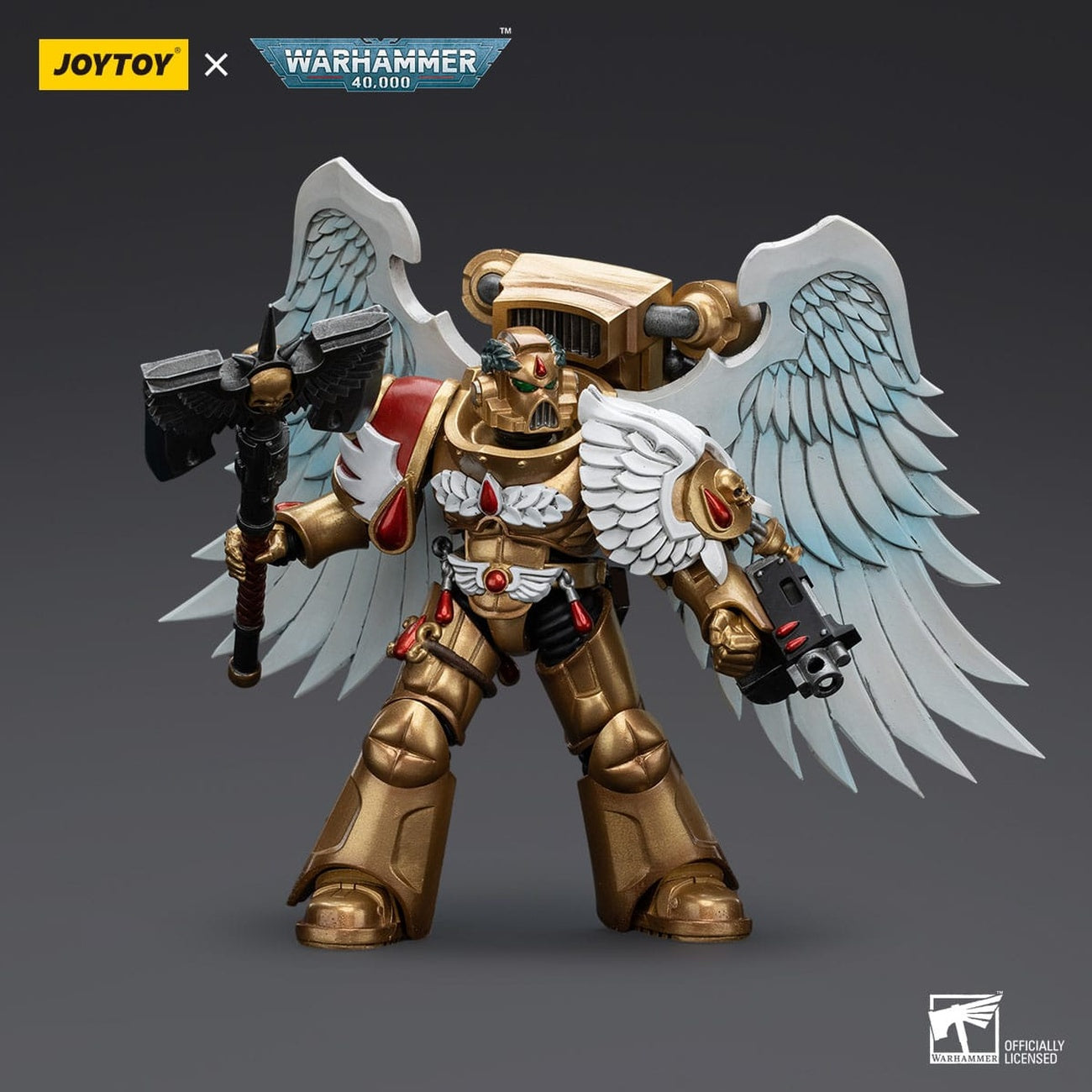 Product image Warhammer 40,000 Action Figure 1/18 Blood Angels Sanguinary Guard with Encarmine Axe 12 cm