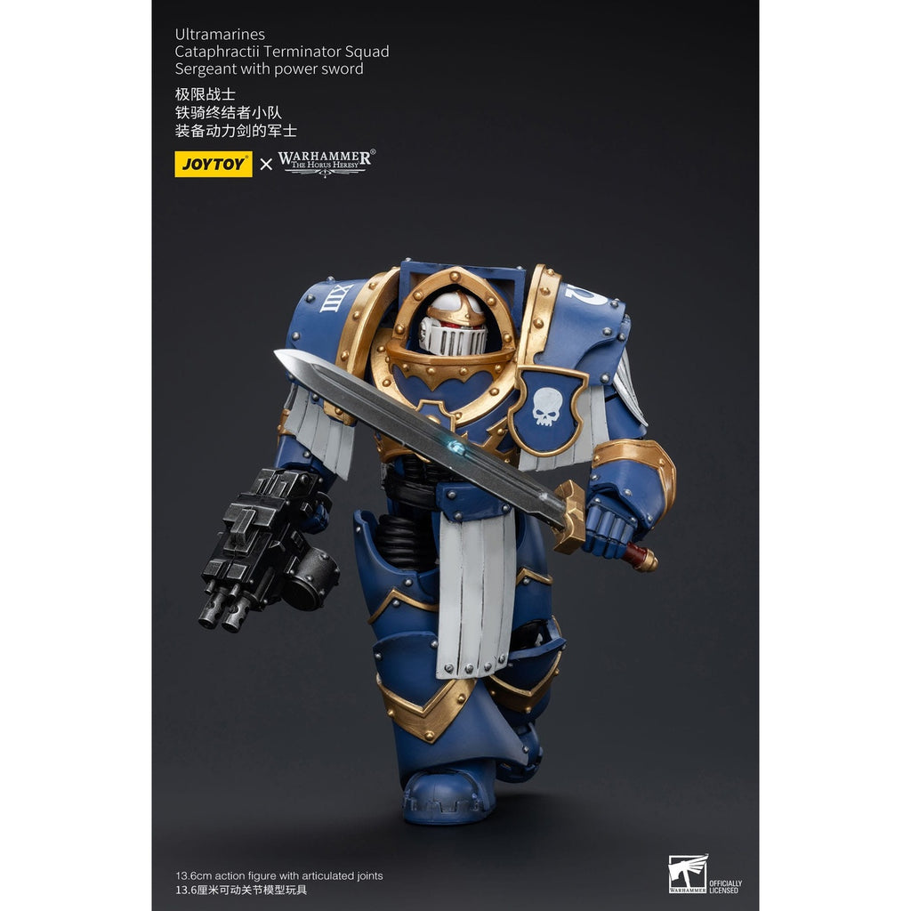 Product image Warhammer The Horus Heresy Action Figure 1/18 Ultramarines Cataphractii Terminator Squad Sergeant with Power Sword 14 cm