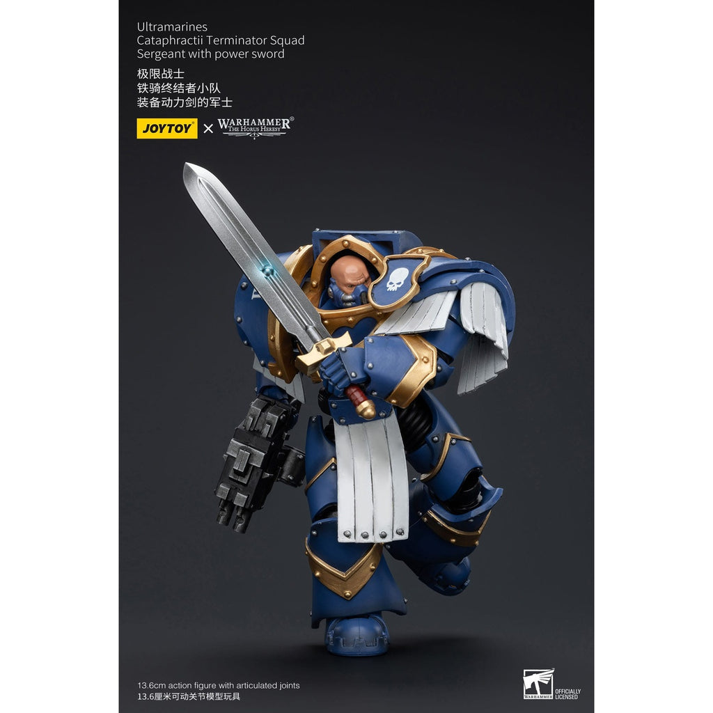 Product image Warhammer The Horus Heresy Action Figure 1/18 Ultramarines Cataphractii Terminator Squad Sergeant with Power Sword 14 cm