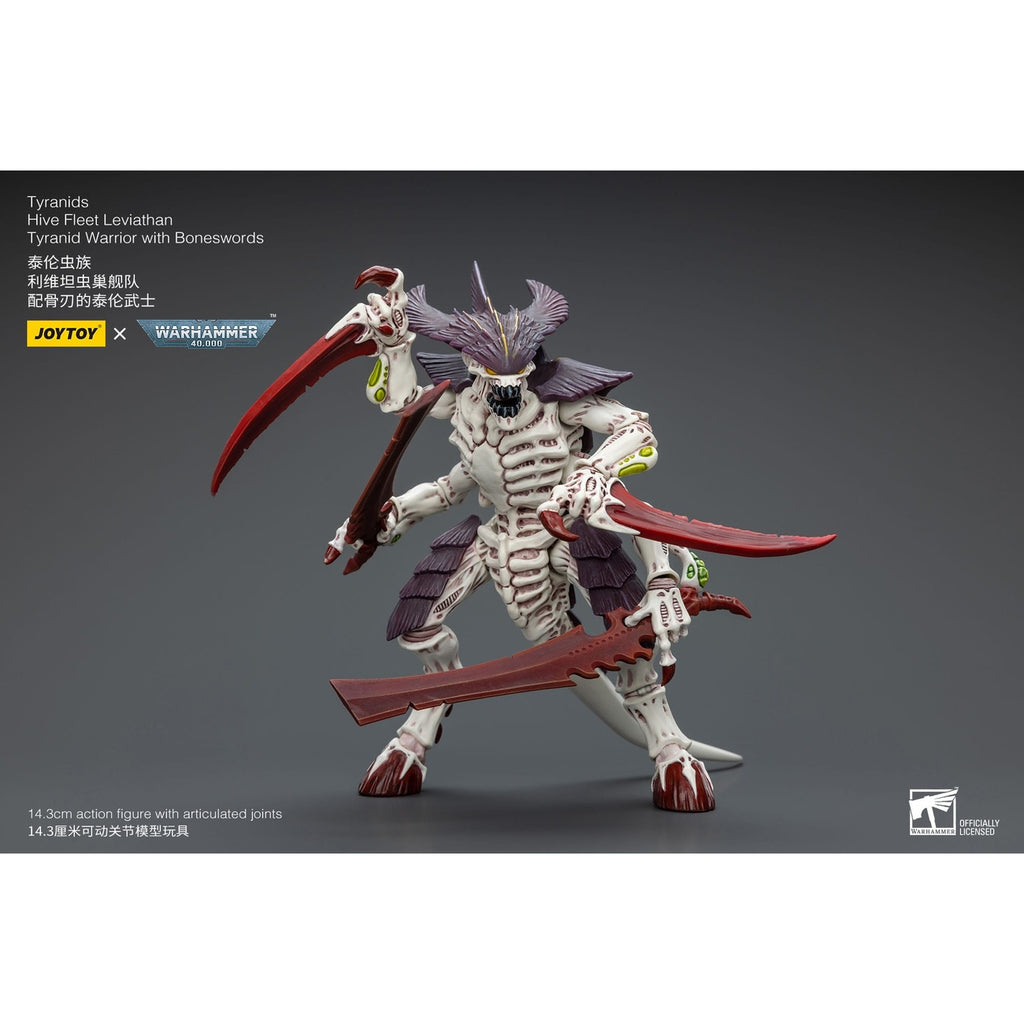 Product image Warhammer 40K Action Figure 1/18 Tyranids Hive Fleet Leviathan Tyranid Warrior with Boneswords 12 cm