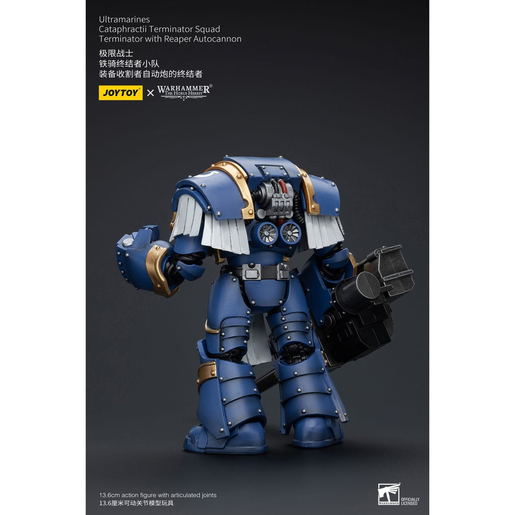 Product image Warhammer The Horus Heresy Action Figure 1/18 Ultramarines Cataphractii Terminator Squad Terminator with Reaper Autocannon