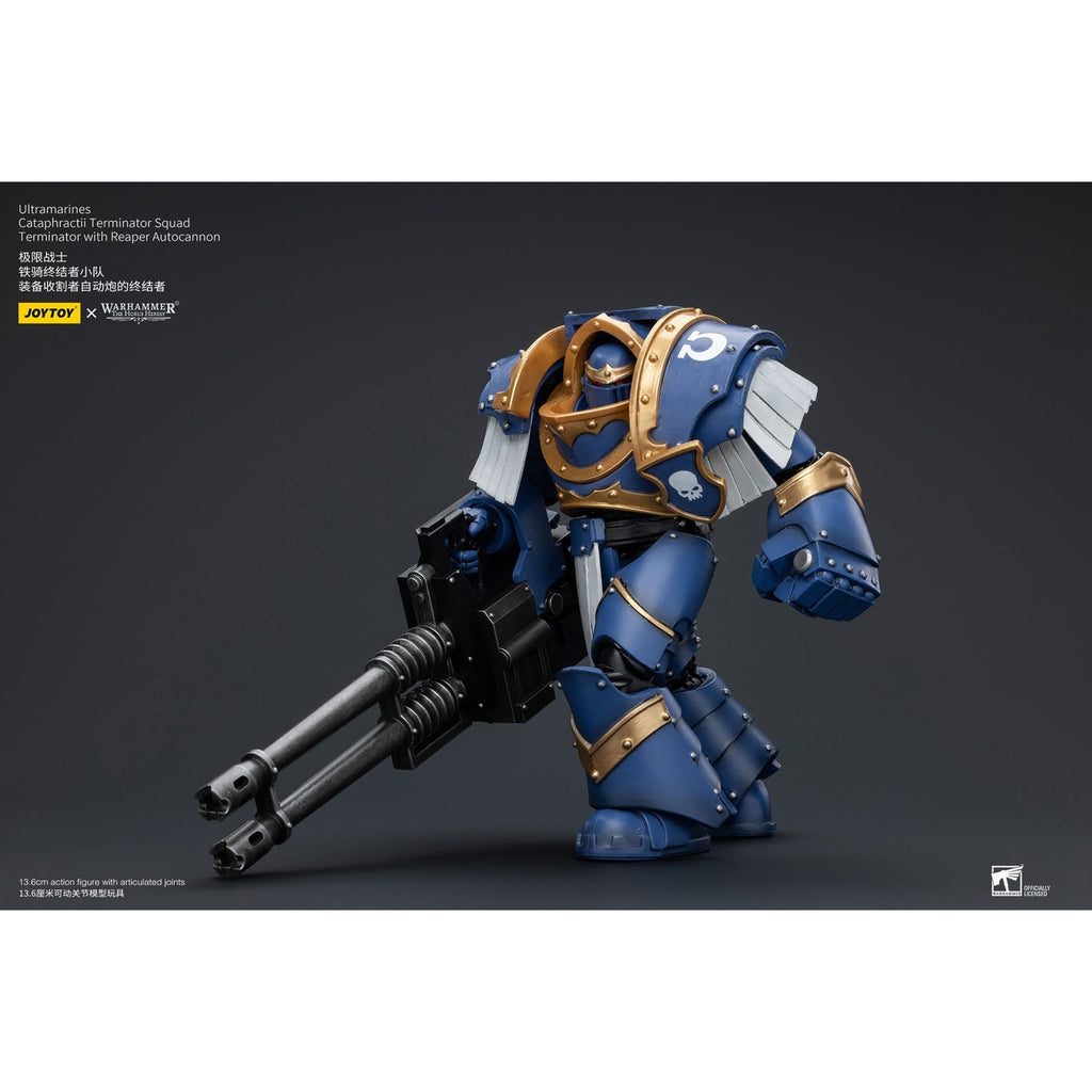 Product image Warhammer The Horus Heresy Action Figure 1/18 Ultramarines Cataphractii Terminator Squad Terminator with Reaper Autocannon