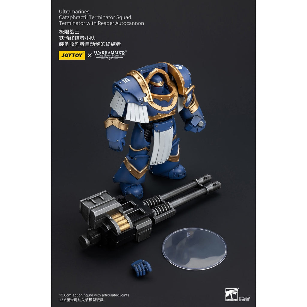 Product image Warhammer The Horus Heresy Action Figure 1/18 Ultramarines Cataphractii Terminator Squad Terminator with Reaper Autocannon