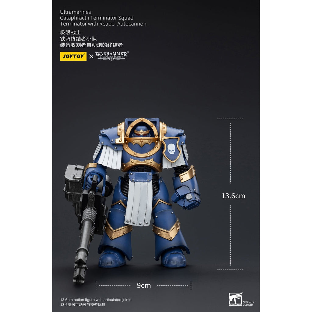 Product image Warhammer The Horus Heresy Action Figure 1/18 Ultramarines Cataphractii Terminator Squad Terminator with Reaper Autocannon