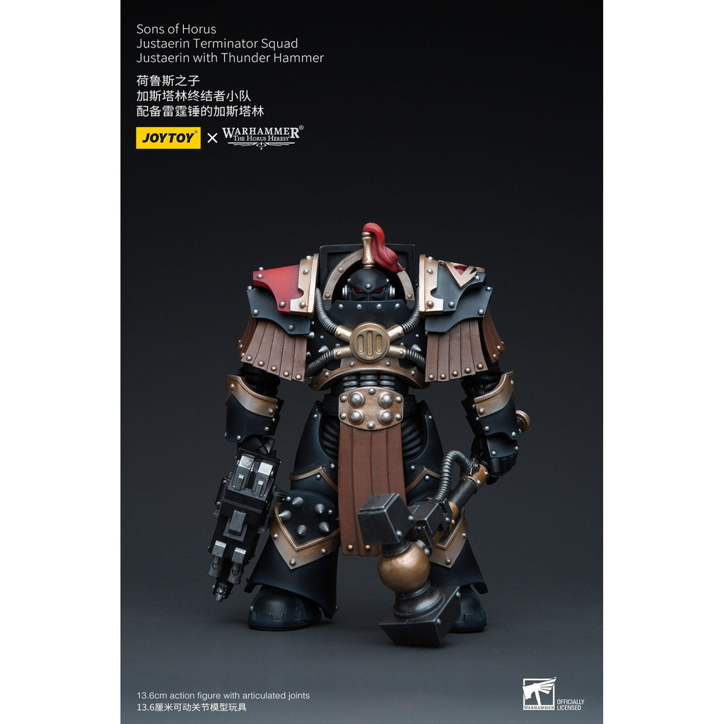 Product image Warhammer The Horus Heresy action figure 1/18 Sons of Horus Justaerin Terminator Squad Justaerin with Thunder Hammer 12 cm