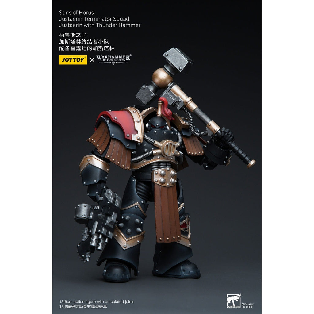 Product image Warhammer The Horus Heresy action figure 1/18 Sons of Horus Justaerin Terminator Squad Justaerin with Thunder Hammer 12 cm