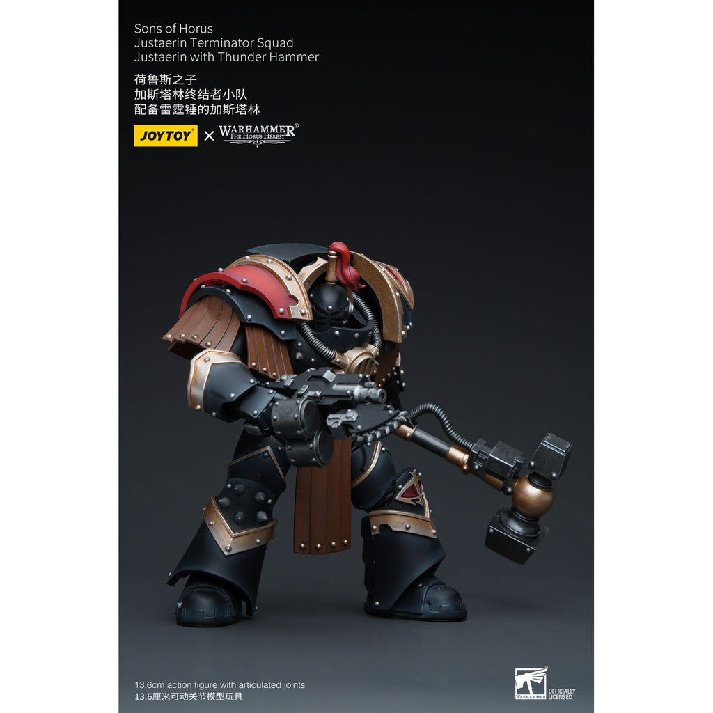 Product image Warhammer The Horus Heresy action figure 1/18 Sons of Horus Justaerin Terminator Squad Justaerin with Thunder Hammer 12 cm