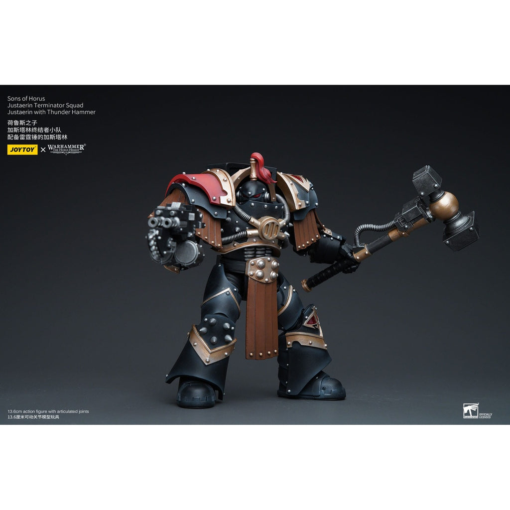 Product image Warhammer The Horus Heresy action figure 1/18 Sons of Horus Justaerin Terminator Squad Justaerin with Thunder Hammer 12 cm
