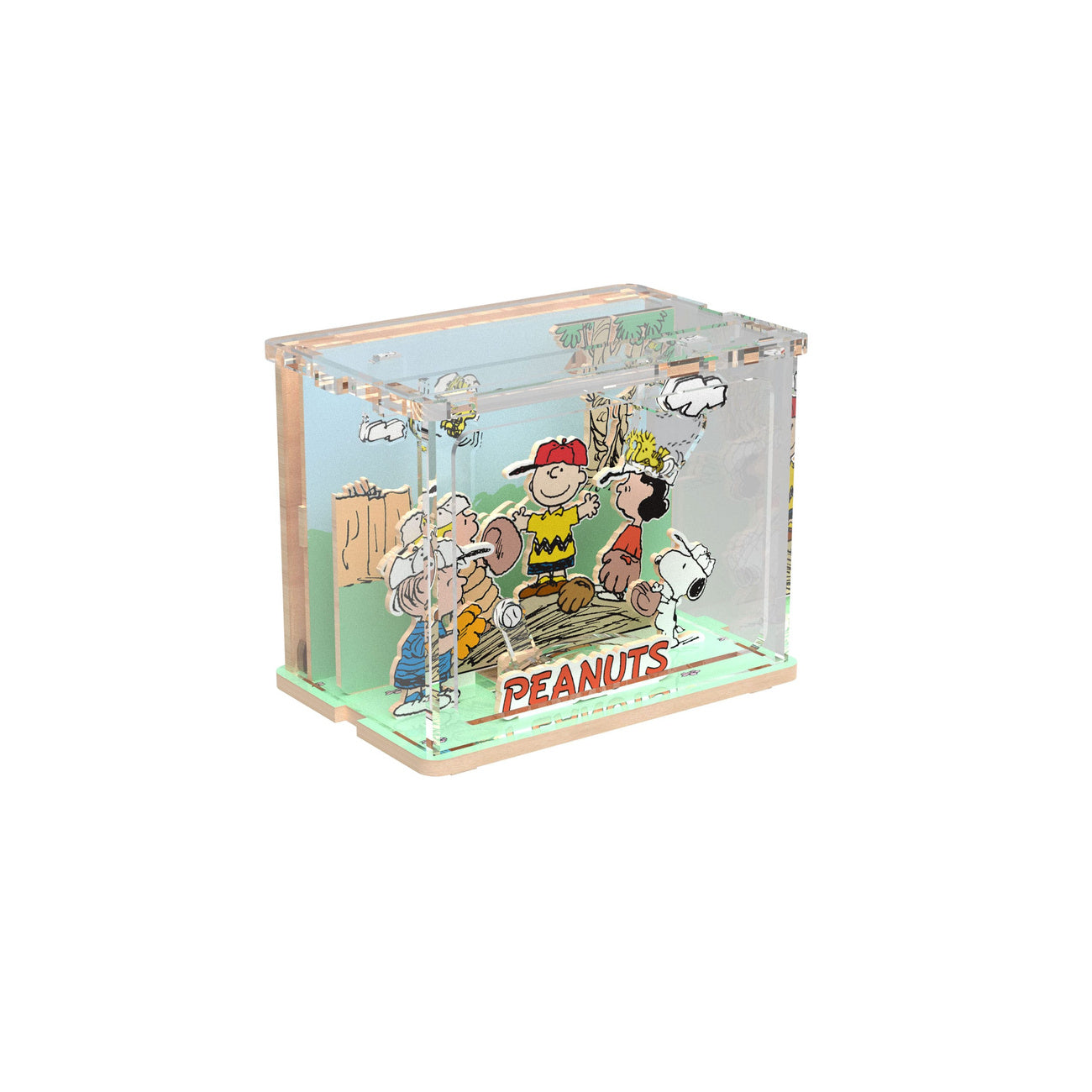 Product image Peanuts Puremind DIY Mini Scene Building Set – Baseball Time