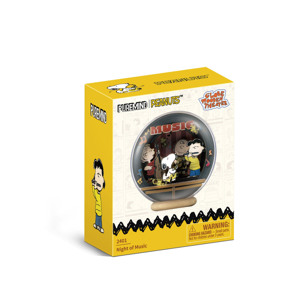 Product image Peanuts Puremind Model Kit Wooden Theater Globe Night of Music