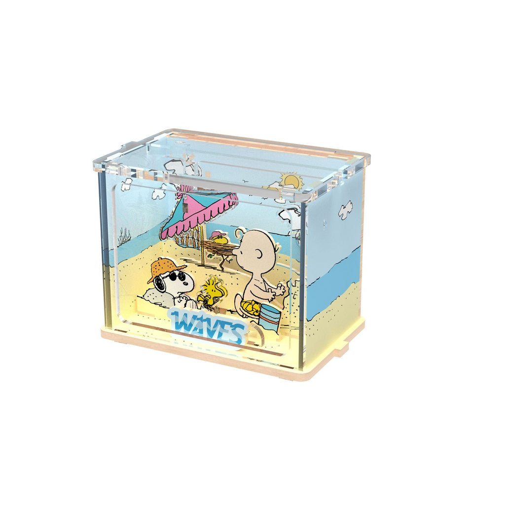 Product image The Peanuts Puremind DIY Building Kit Mini Scene Chilling at the Beach