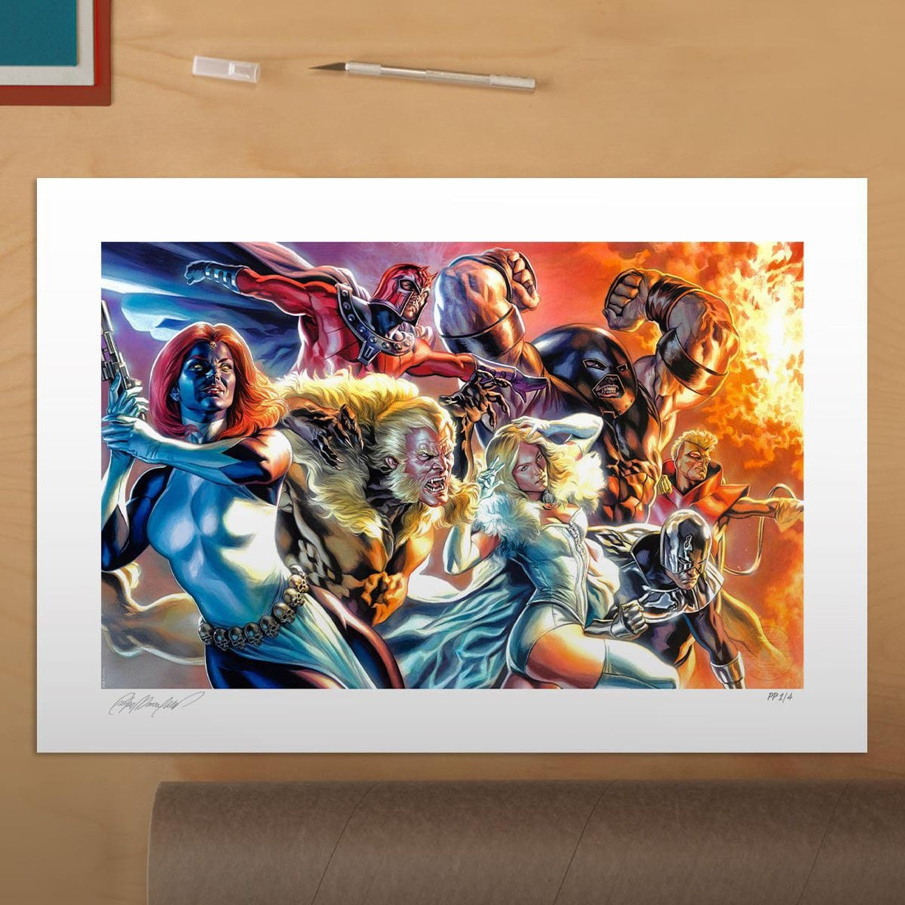 Product image Marvel X-Men Art Print The Brotherhood of Mutants by Felipe Massafera 46 x 66 cm – unframed