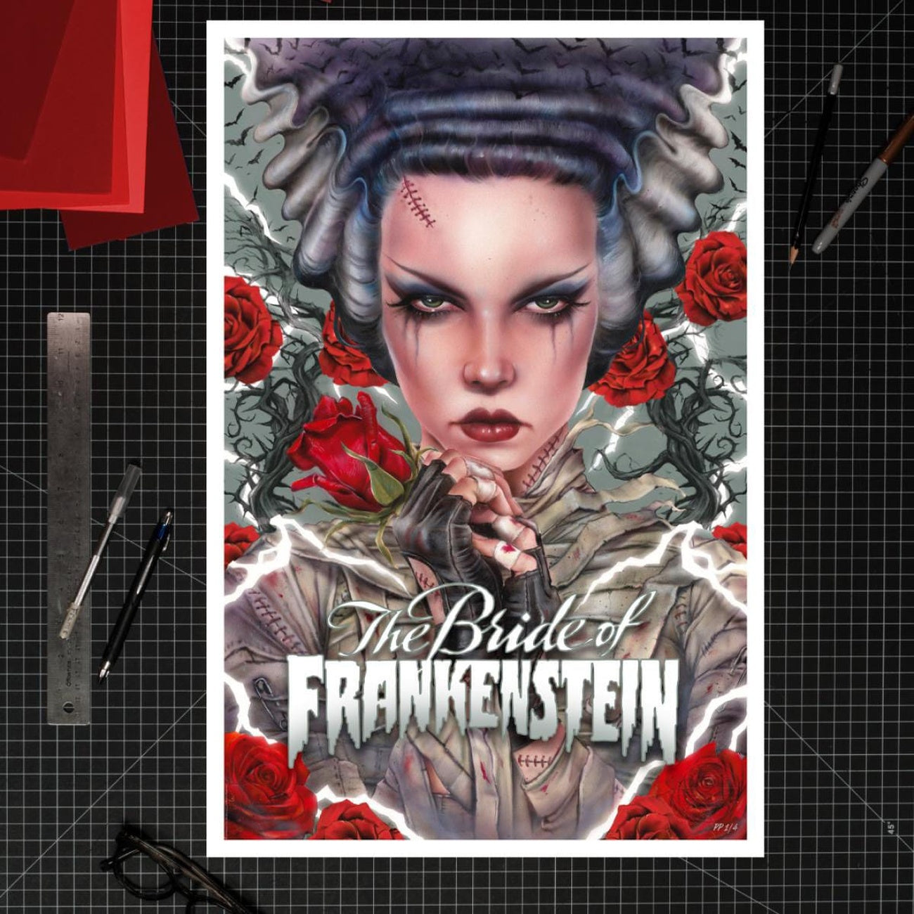 Product image Bride of Frankenstein Art Print Bride Afterlife by Brian M. Viveros 61 x 41 cm – unframed