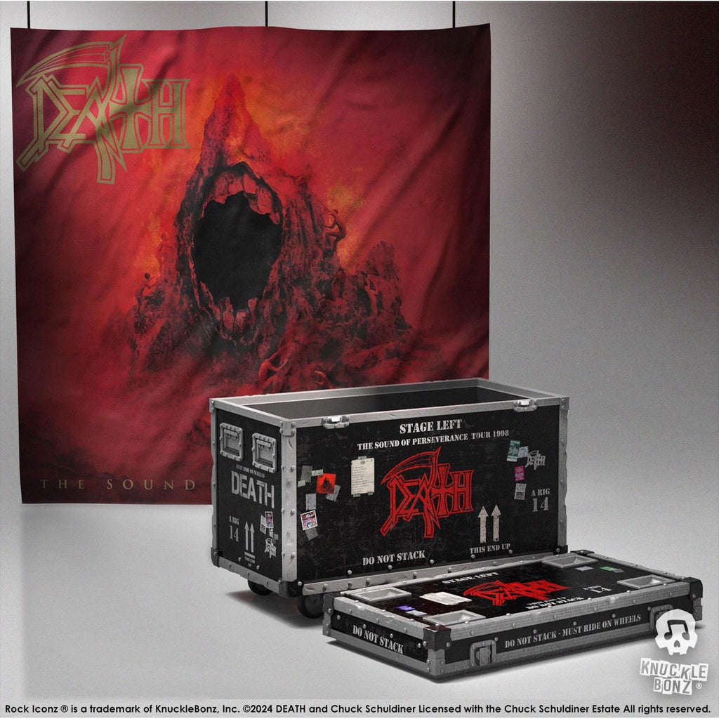 Product image Death Rock Ikonz On Tour Road Case Statue & Stage Background Set The Sound of Perseverance Tour 1998