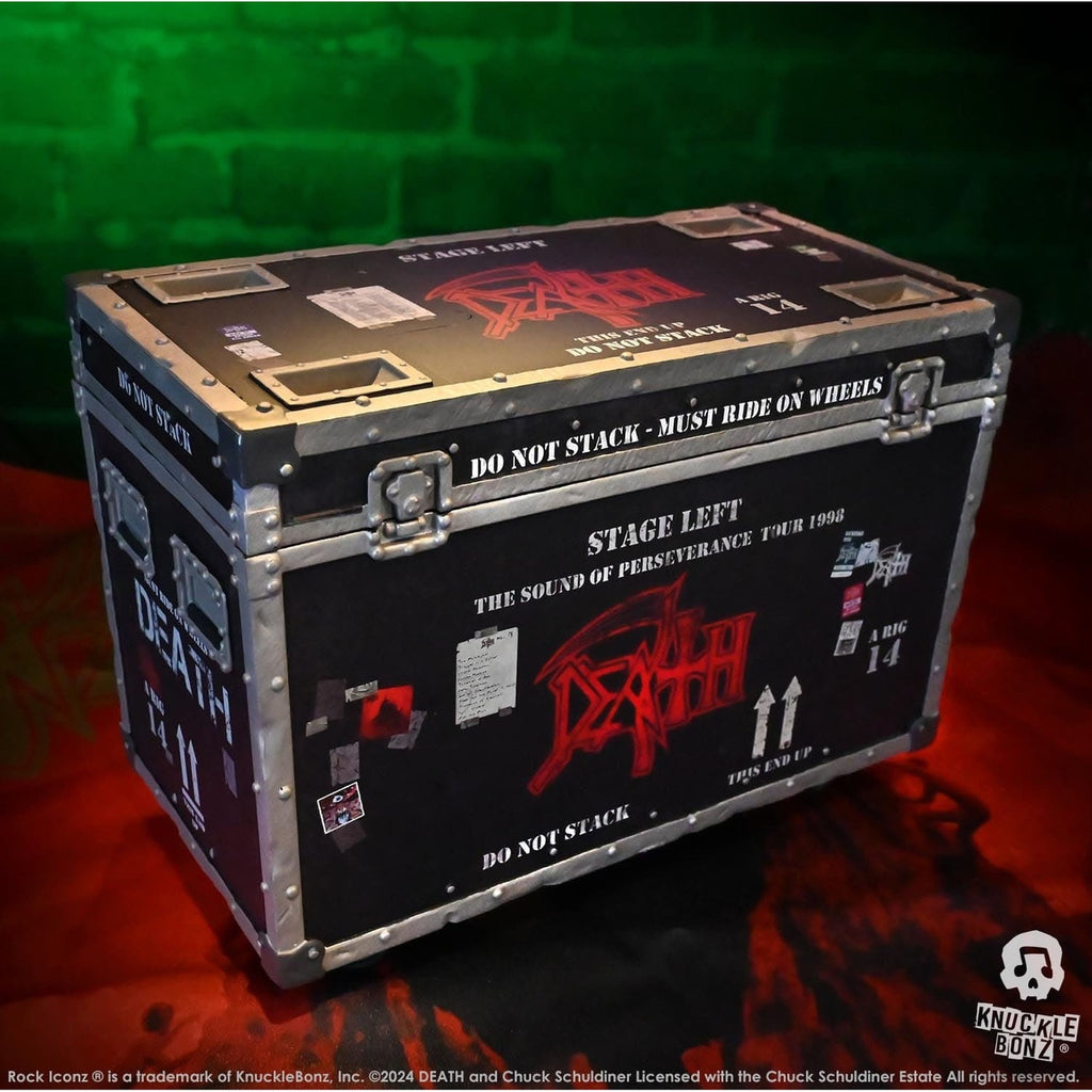 Product image Death Rock Ikonz On Tour Road Case Statue & Stage Background Set The Sound of Perseverance Tour 1998