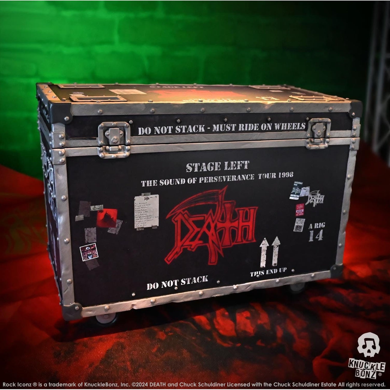 Product image Death Rock Ikonz On Tour Road Case Statue & Stage Background Set The Sound of Perseverance Tour 1998