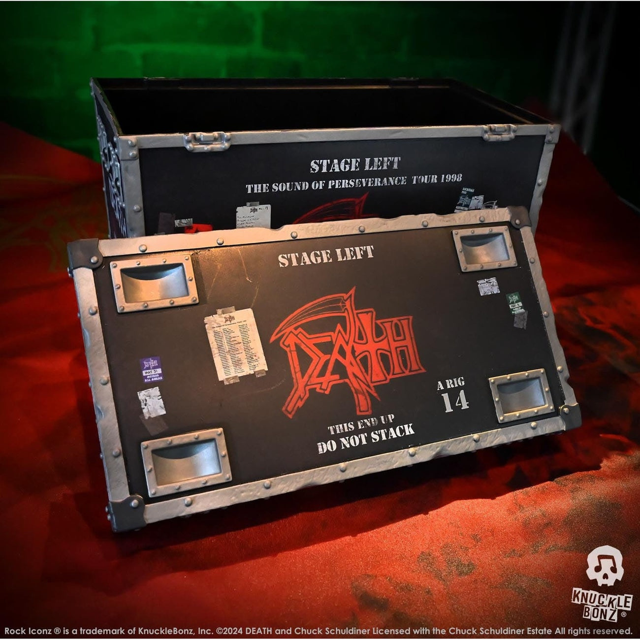Product image Death Rock Ikonz On Tour Road Case Statue & Stage Background Set The Sound of Perseverance Tour 1998