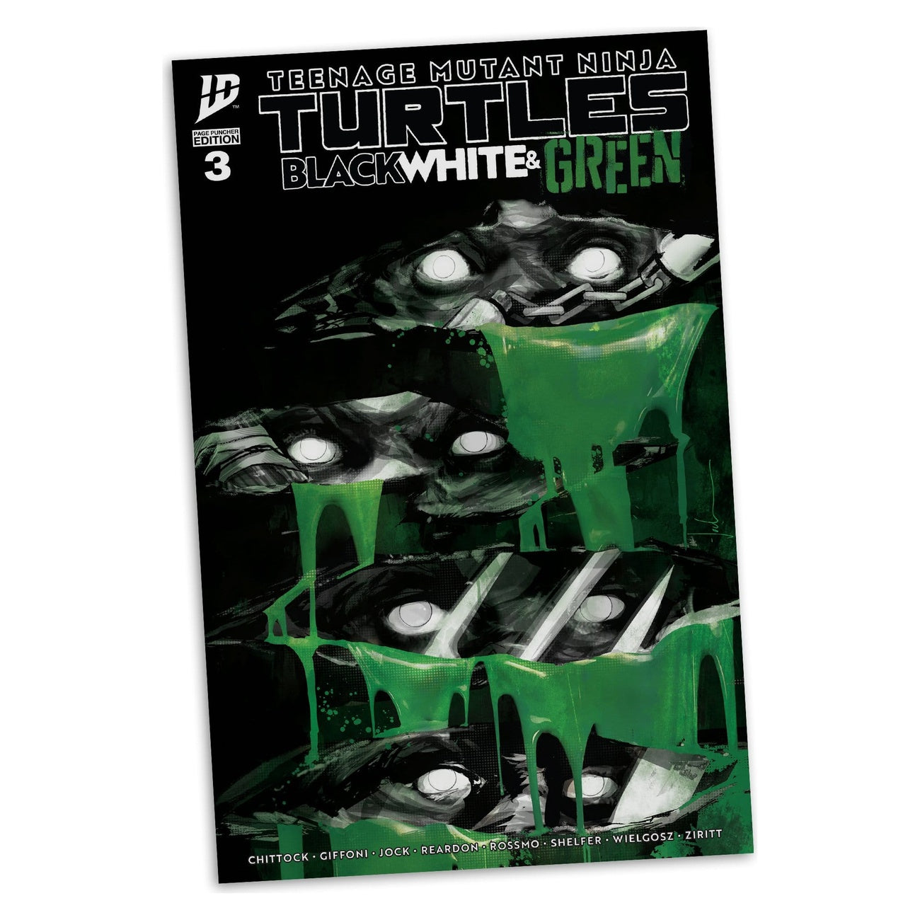 Product image Teenage Mutant Ninja Turtles Page Punchers Action Figure Raphael (Black White & Green) (Red Platinum Edition) 13 cm