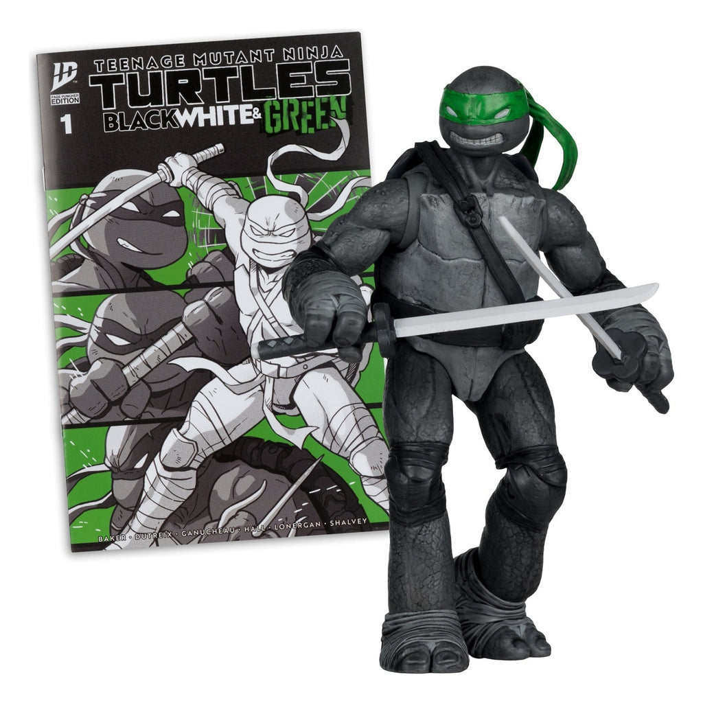 Product image Teenage Mutant Ninja Turtles Page Punchers Action Figure Leonardo (Black White & Green) (Red Platinum Edition) 13 cm