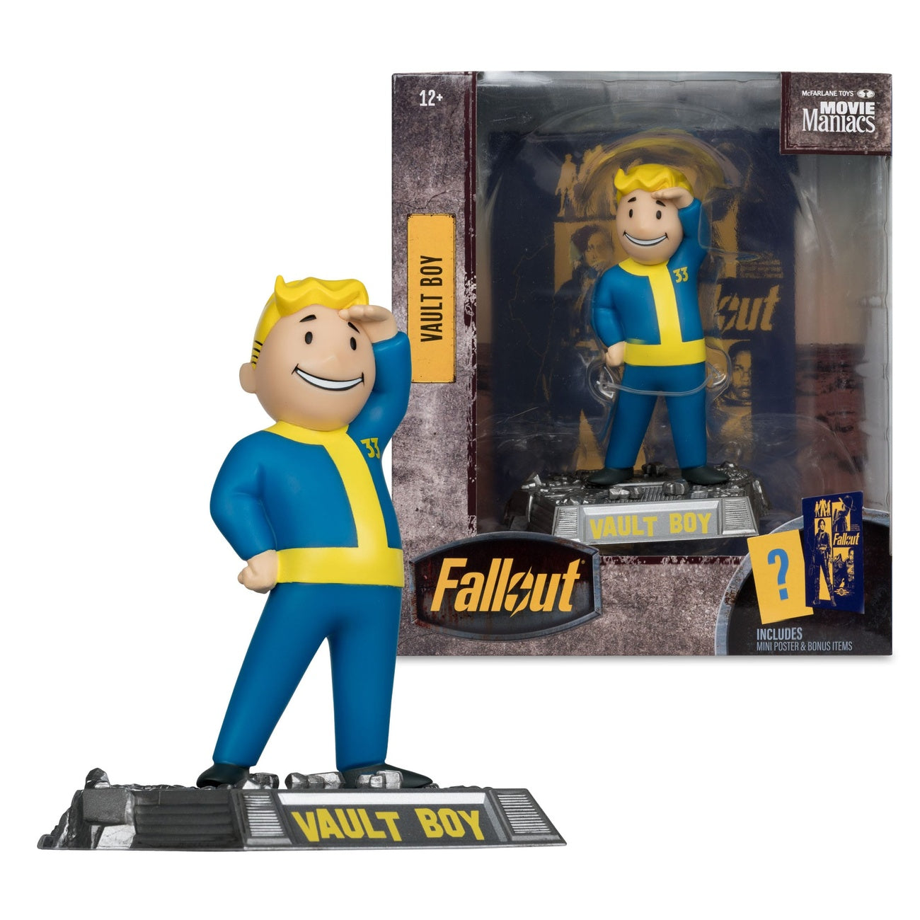 Product image Fallout Movie Maniacs Action Figure Vault Boy Version 3 14 cm