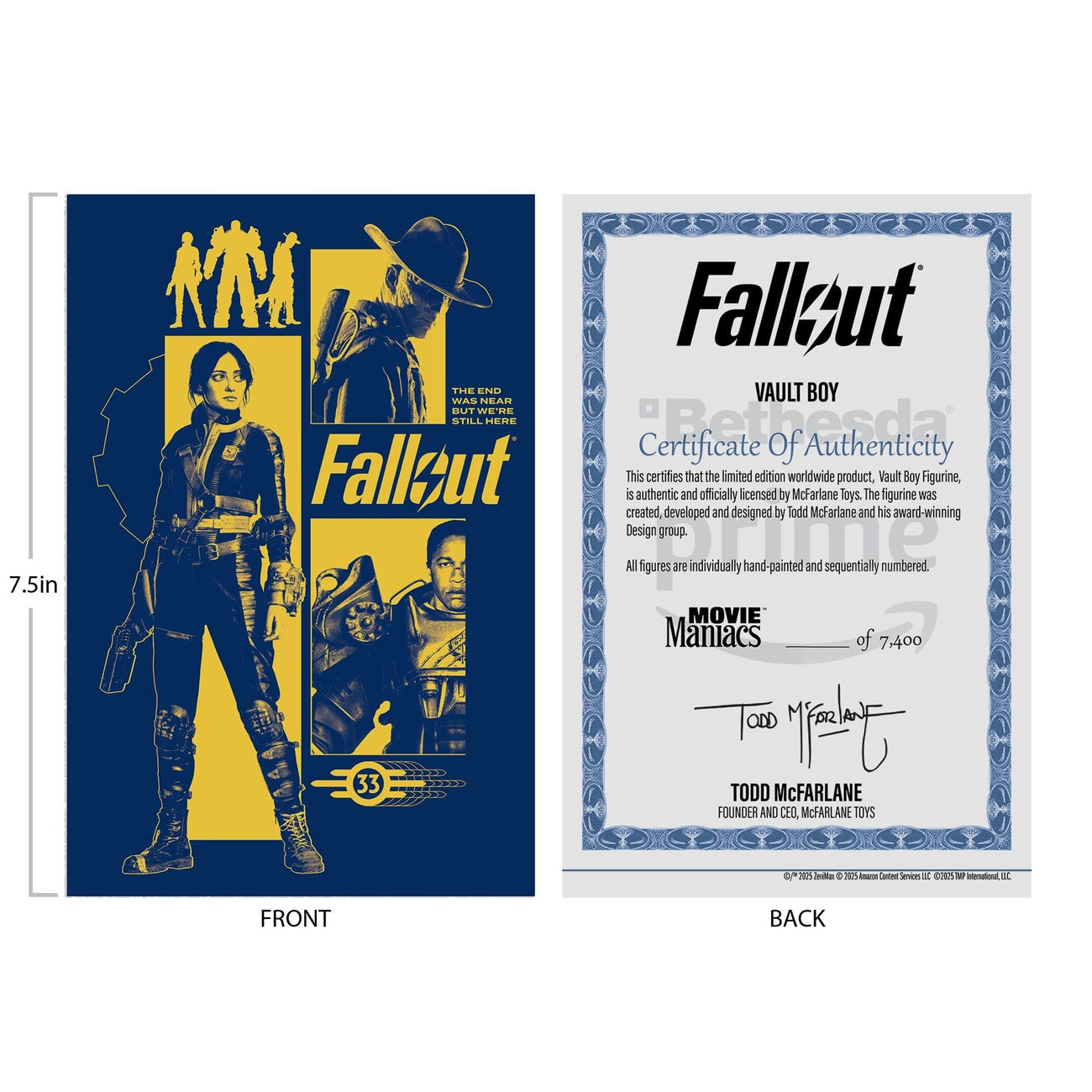 Product image Fallout Movie Maniacs Action Figure Vault Boy Version 3 14 cm