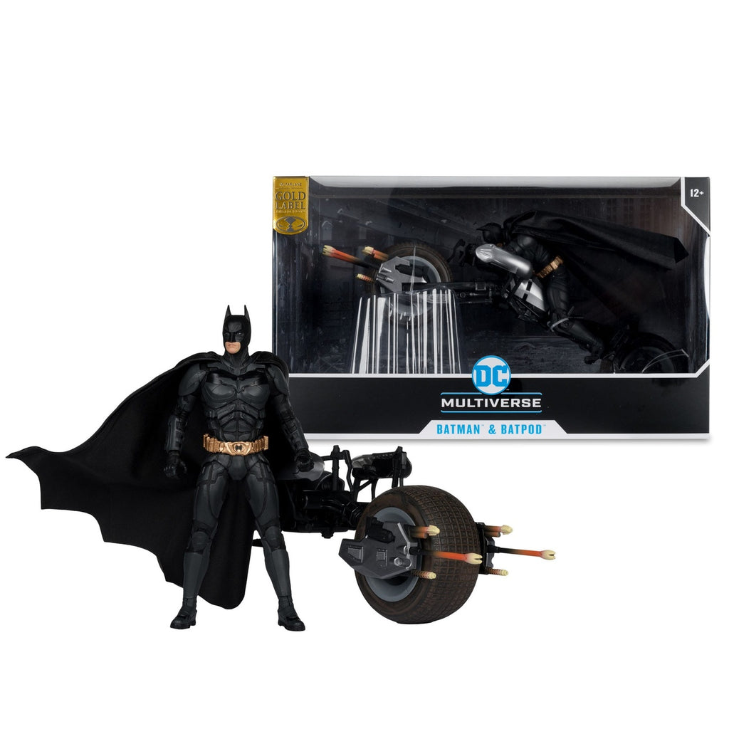 Product image The Dark Knight DC Multiverse Action Figure with Vehicle Batman & The Batpod 18 cm