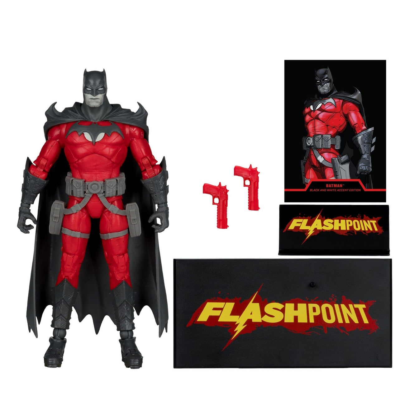 Product image DC Multiverse Action Figure Batman (Flashpoint) (Black & White Accent Edition) (Gold Label) 18 cm