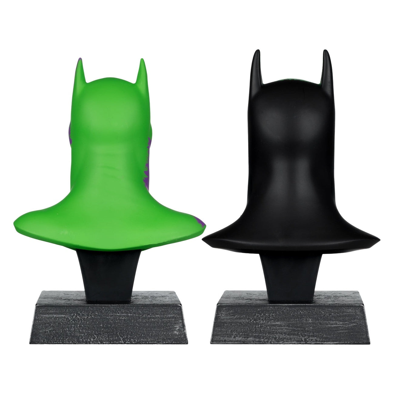 Product image Batman DC Direct Mini Replica 1/3 2-Pack Batman Masks Hush & Knightfall (Jokerized) (Gold Label) 18 cm
