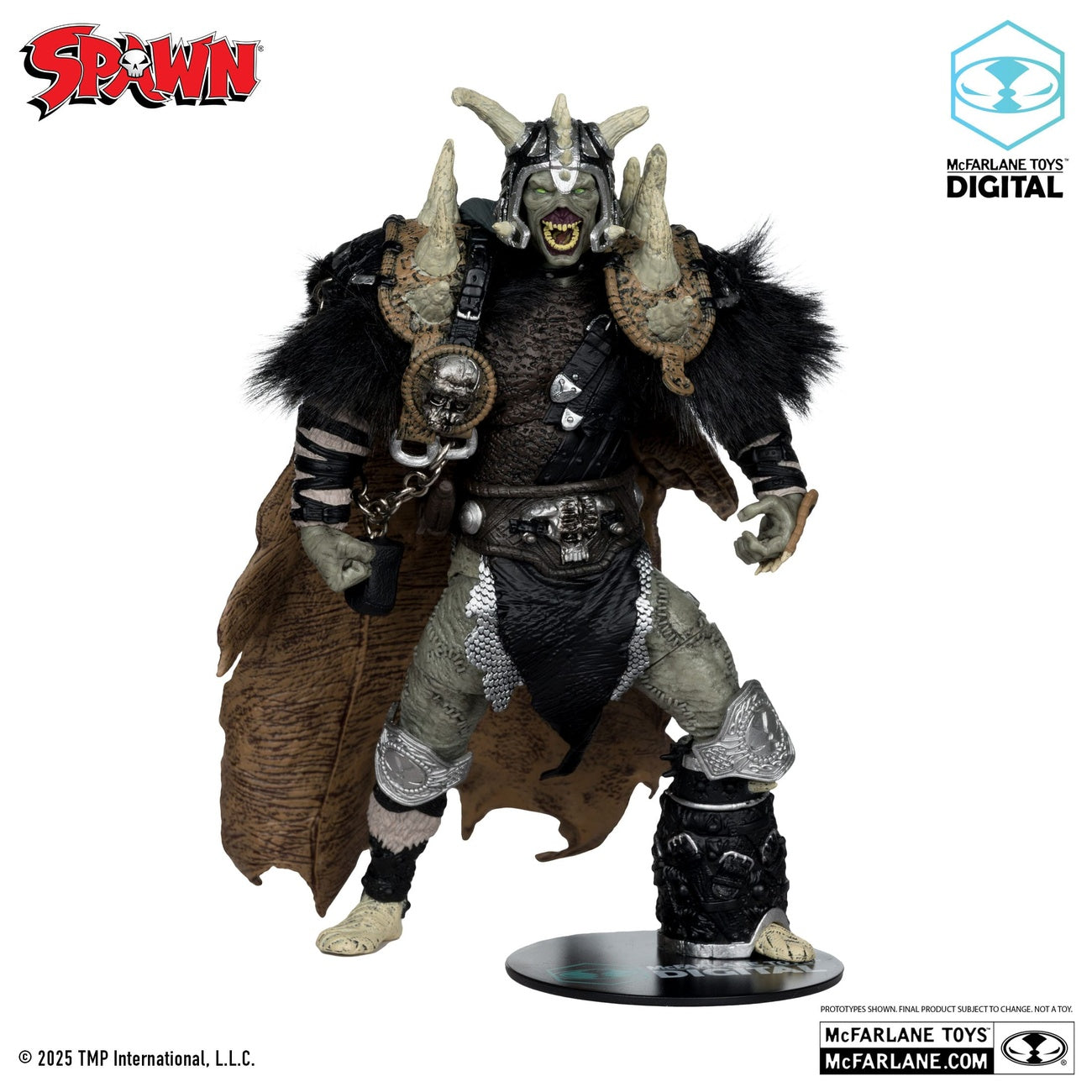 Product image Spawn Bloodaxe Action Figure with Horse (Spawn: The Dark Ages) (McFarlane Toys 30th Anniversary) (Gold Label) 18 cm