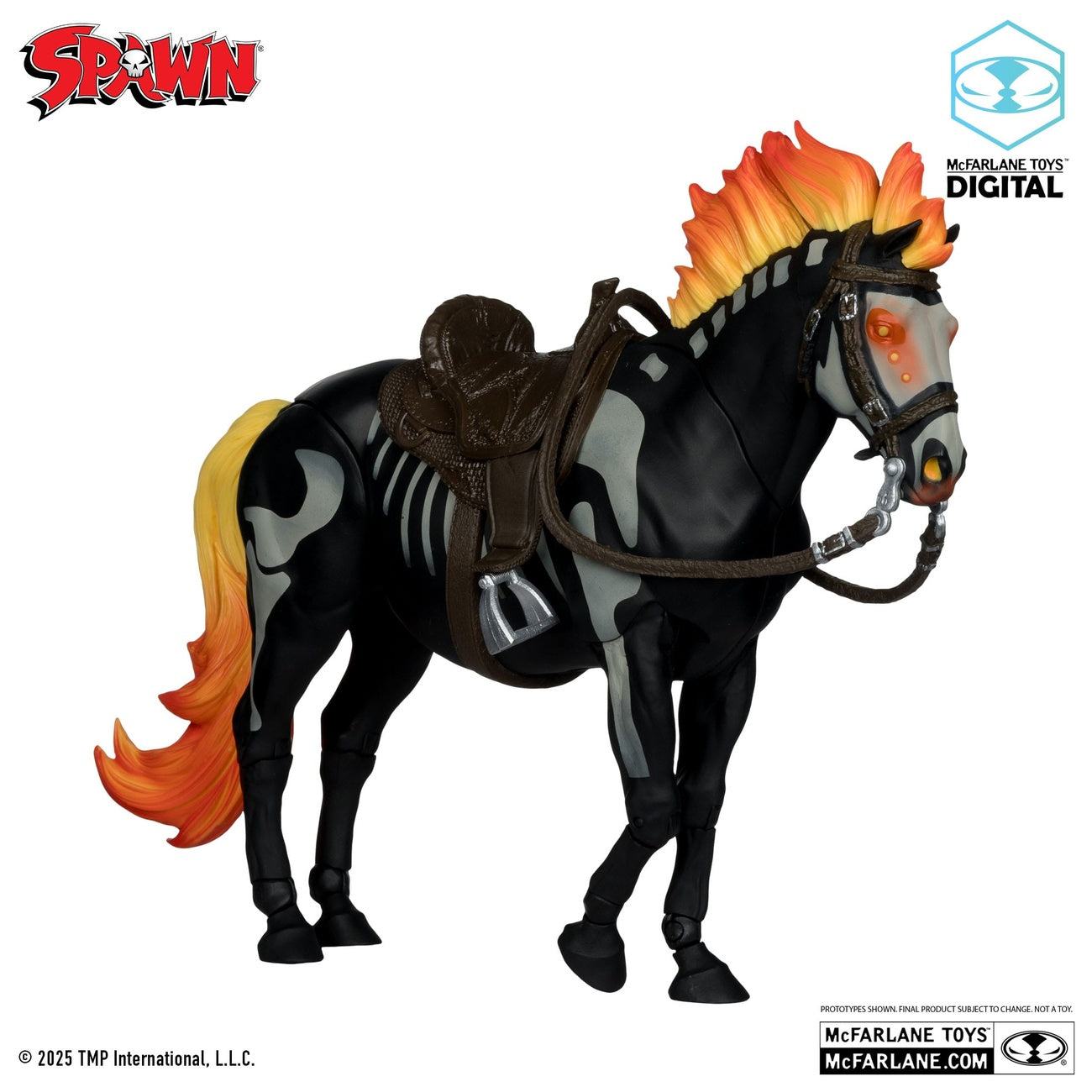 Product image Spawn Bloodaxe Action Figure with Horse (Spawn: The Dark Ages) (McFarlane Toys 30th Anniversary) (Gold Label) 18 cm